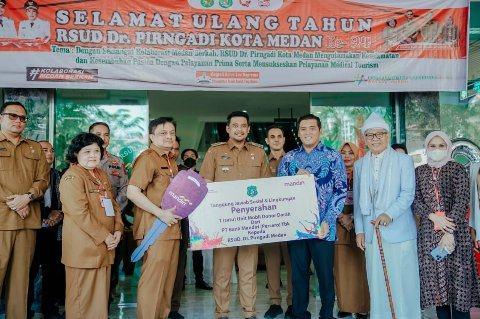 Peringatan HUT RSUD Dr Pirngadi Kota Medan ke 94, Senin (15/8/2022).