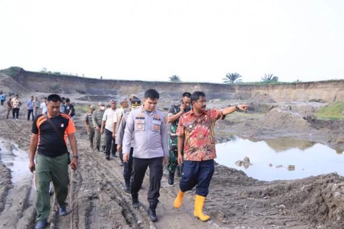 Peninjauan lahan Galian C di Beguldah, Jumat (19/8)