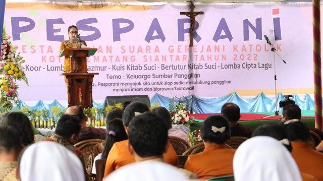 Acara puncak Pesparani ke III Gereja Katolik Tahun 2022 di Pematang Siantar 