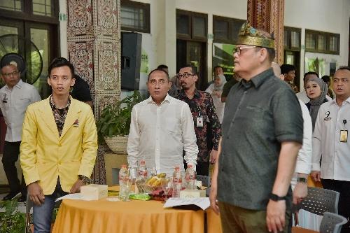 Emas 2045 yang dilaksanakan oleh Badan Eksekutif Mahasiswa (BEM) Universitas Panca Budi Medan di Auditorium Kampus Pancabudi Medan, Jalan Gatot Subroto Medan, Kamis (25/8/2022).