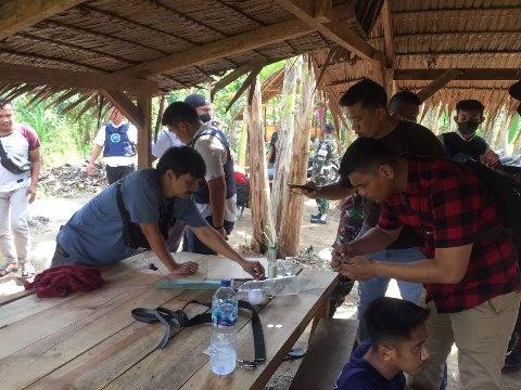 Pelaksanaan penggerebekan kampung narkoba di Pasar VI Kwala Mencirim