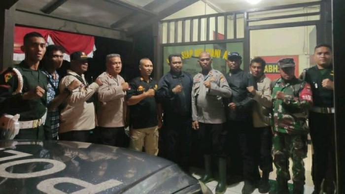 Apel Kesiapan Patroli Gabungan Sinergitas TNI Polri dan Unsur terkait di Pos Benteng Polsek Nusaniwe pada Sabtu (13/8) sekira pukul 23.00 WIT
