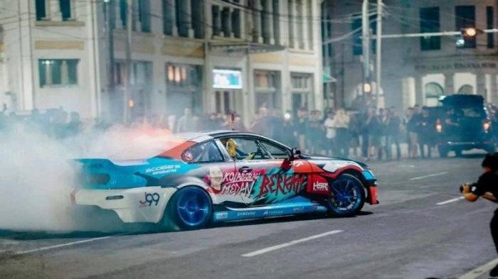 Aksi nge-drift Wali Kota Medan di objek wisata Heritage kota Medan, beberapa waktu lalu 