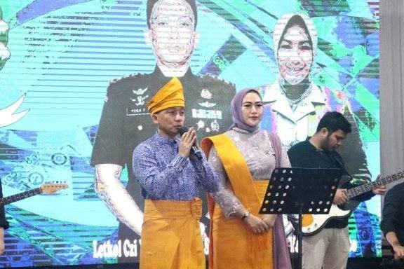 Resepsi serah terima Dandim 0204 Deli Serdang di Makodim Deli Serdang Lubuk Pakam - Deli Serdang, Kamis (18/08).