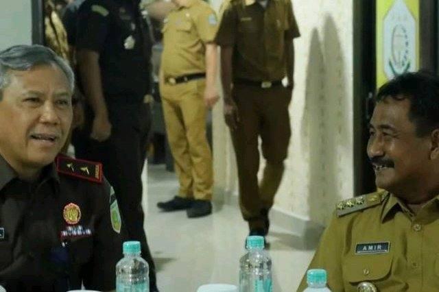 Kajati Sumut Idianto dan Walikota Binjai Amir Hamzah, Selasa (2/8)