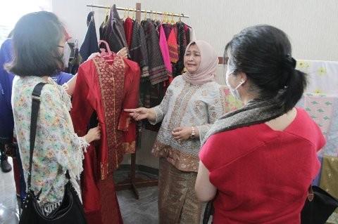 Gebyar HUT ke-77 Kemerdekaan Republik Indonesia (RI) di Kantor Dekranasda Sumut, Jalan Iskandar Muda Nomor 272 Medan, Kamis (18/8).