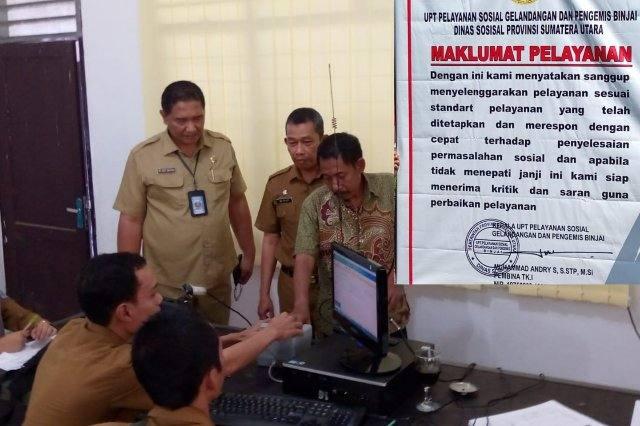 Perekaman atau pelayanan administrasi Kependudukan bagi Gelandang dan Pengemis (Gepeng) di Binjai, Senin (15/8)