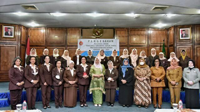 Pengesahan Pengurus WCP Sumut, Periode 2022-2025 di Gedung Bina Graha Jalan Pangeran Diponegoro Medan, Selasa (9/8/2022). 