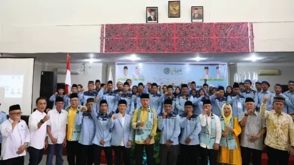 Musa Rajekshah menghadiri Pelantikan DPD BKPRMI Tapteng Masa Bakti 2022-2026 di Pia Hotel Tapteng, Sabtu (12/8).