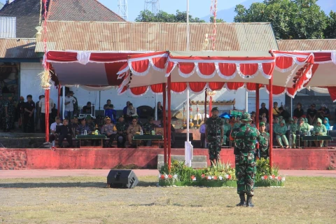 Upacara Penutupan TMMD Ke-121 Tahun Anggaran 2024 Kodim 1615/Lombok Timur