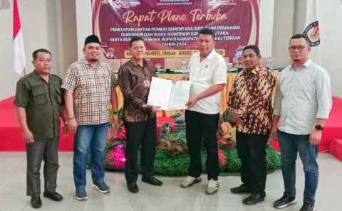 Rapat Terbuka Rekapitulasi KPU Tapteng 