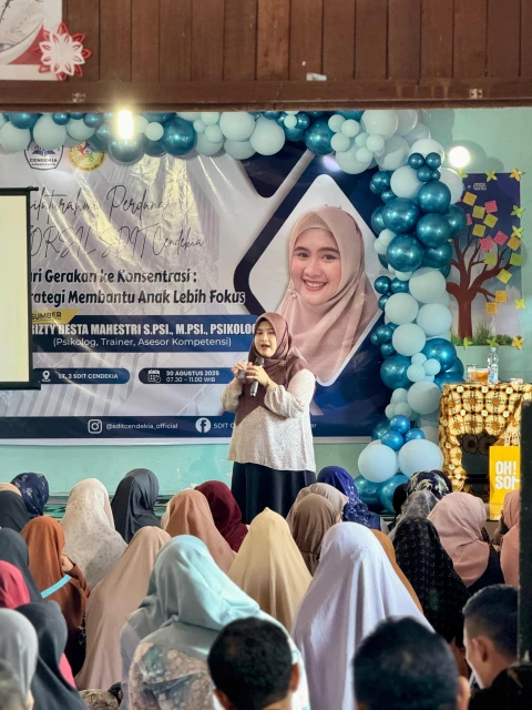 Psikolog Desta Ginting Isi Mater Dari Gerakan ke Konsentrasi