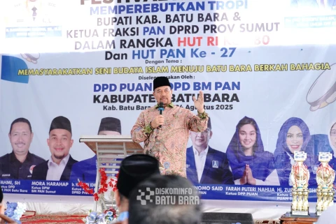 Bupati H. Bahar Apresiasi Festival Hadroh Batu Bara BAHAGIA, Ketua DPW PAN Hadir