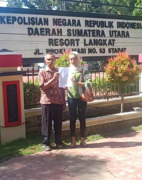 Nurlela dan Legimin di Polres Langkat