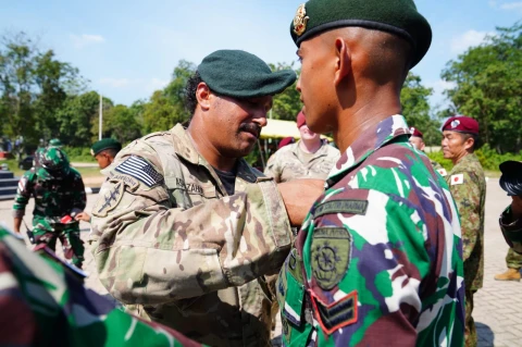 Peserta Airborne Operations atau operasi lintas udara