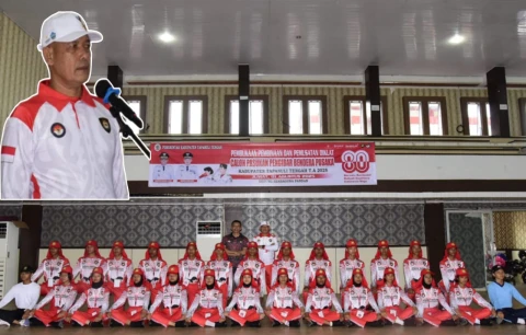 Wabup Tapteng Buka Diklat Calon Paskibraka 2025 dan Tanamkan Karakter Pancasila