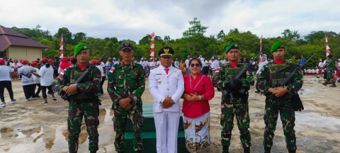 Prajurit Yonif 126/Kalacakti Pos Kotis turut berperan aktif sejak tahap persiapan hingga pelaksanaan. 