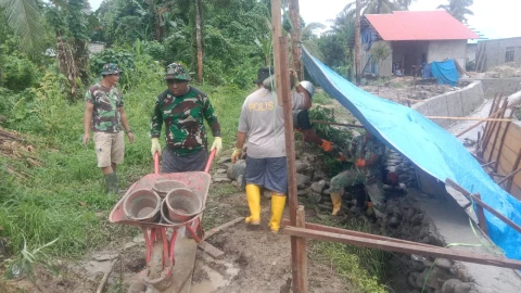 Semangat Satgas TMMD 125 Kodim 1506/Namlea