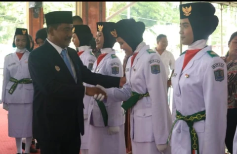 Pengukuhan Paskibraka Kota Binjai 