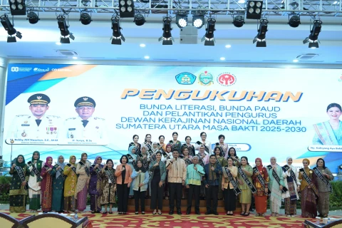 Pengukuhan Bunda Literasi dan Bunda PAUD Siantar