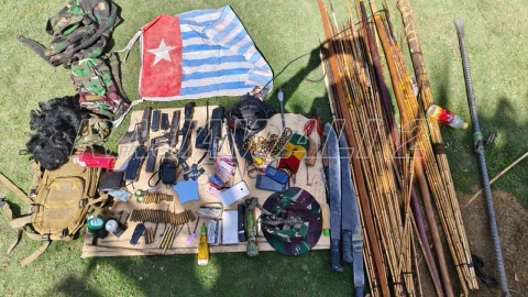 Barang bukti disita dari anggota OPM