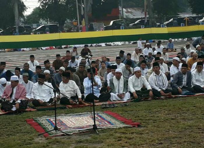 Shlolat Idul Adha 1438 Hijriah di Lapangan Tengku Raja Muda, Lubuk Pakam