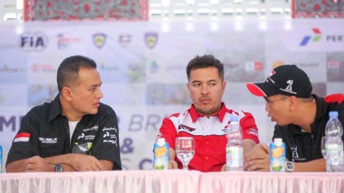 Konferensi Pers APRC di Sopo Grand Tamora, Kabupaten Simalungun, Sumut, Jumat (23/9).