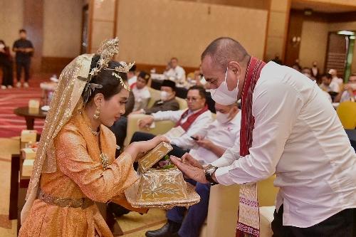 Musyawarah Kerja Wilayah  (Muskerwil) III Dewan Pimpinan Wilayah (DPW) Partai Perindo Sumut di Ballroom JW Marriott Hotel Medan, Jalan Putri Hijau Medan, Jumat (9/9/2022).