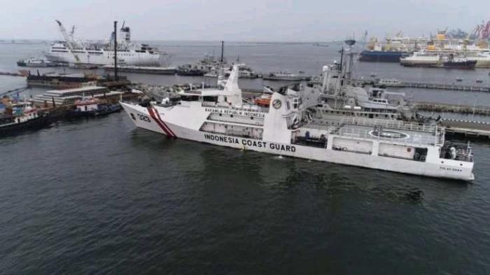 KN Pulau Dana-323 laksanakan operasi Gannet 6/22 di perairan perbatasan Indonesia-Australia, Rabu (21/9/2022)