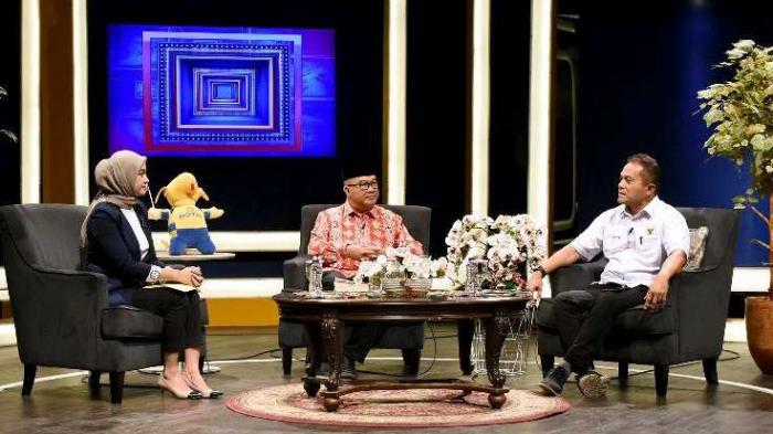Dialog Interaktif Ruang Publik TVRI Sumut di Stasiun TVRI Sumut, Jalan Putri Hijau, Medan, Kamis (29/9/2022).