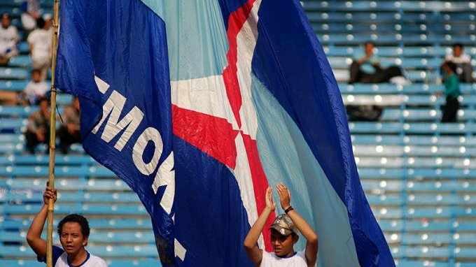 Massa pendukung partai Demokrat