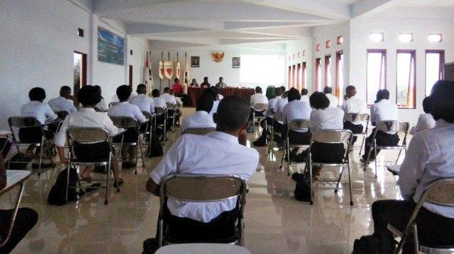 Masa Dasar Bimbingan Mental (Madabintal) di Akademi Maritim Maluku (AMM), Ambon, Jumat (16/9/2022).