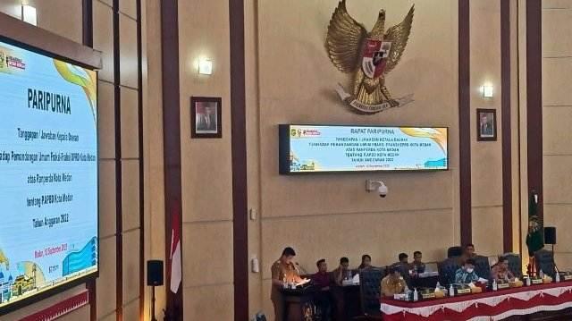 Wali Kota Medan menyampaikan Nota Jawaban di Sidang Paripurna DPRD Kota Medan 