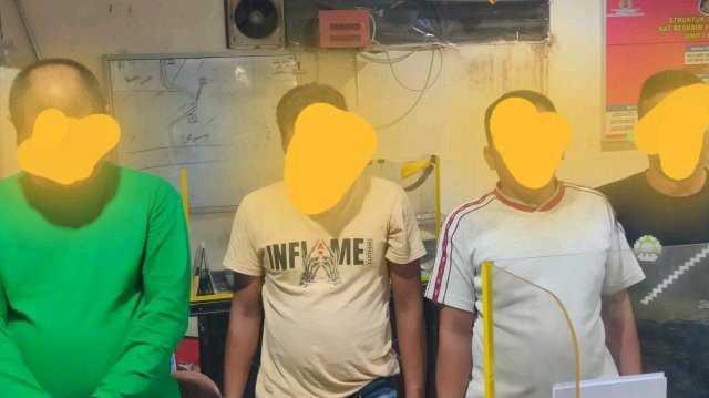 Para pelaku Judi online saat diamankan Polisi