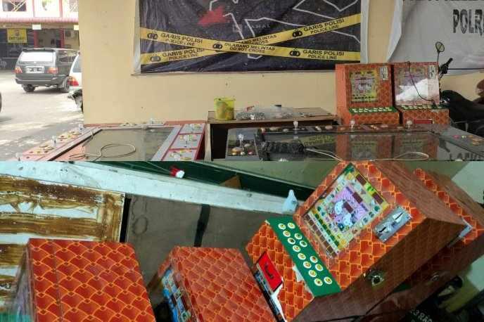 Barang bukti sejumlah kasus judi di Polres Binjai 