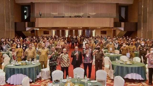 Rapat Koordinasi Pendataan Awal Registrasi Sosial Ekonomi (Regosek) pada Provinsi Sumut yang diselenggarakan oleh Badan Pusat Statistik Provinsi Sumut di Medan, Senin (12/9/2022)