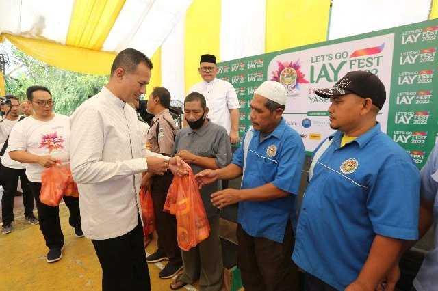 Musa Rajekshah yang juga menjabat sebagai Ketua Umum Ikatan Abiturient Yaspendhar (IAY) menghadiri acara Let&rsquo;s Go&nbsp; IAY Fest 2022 di Masjid Ar-Rojaa, Kampus 2 Yaspendhar, Jalan Karya Wisata Ujung, Medan Johor, Jumat (9/9).