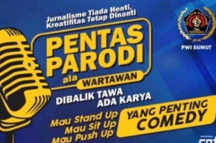 Flyer kegiatan stand up comedy ala wartawan