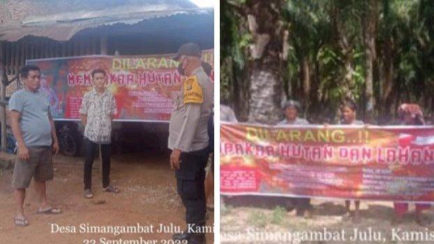 Bhabinkamtibmas Polsek Padang Bolak dan masyarakat 