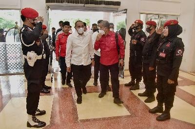 Edy Rahmayadi menghadiri acara Pelantikan Dewan Pimpinan Daerah (DPD) Banteng Muda Indonesia (BMI) Sumut di Hotel Grand Inna Ballroom Medan, Rabu (21/9/2022)
