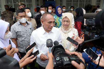 Pencanangan Gerakan Sumut Membaca yang diselenggarakan dalam rangka Hari Literasi Nasional Tahun 2022 di Medan, Kamis (8/9/2022).