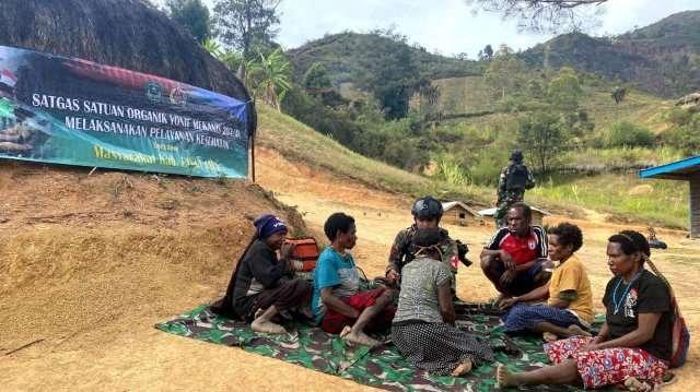 Pelayanan kesehatan seperti ini sangat efektif untuk personel Satgas utamanya peronel Pos Malagayneri