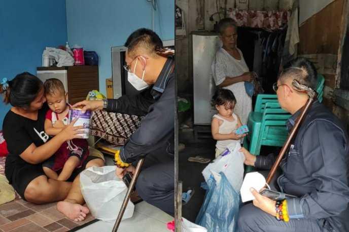 Wong Chun Sen mengunjungi balita binaannya