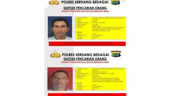 Daftar Pencarian Orang (DPO) terkait kasus tindak pidana penganiayaan dan penculikan 