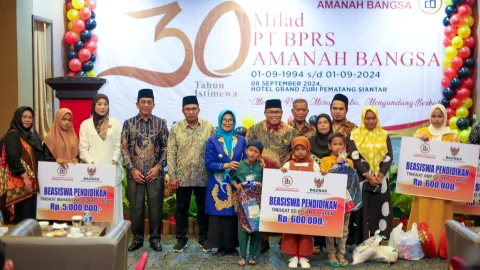 dr Susanti menghadiri milad PT BPRS (Bank Pembiayaan Rakyat Syariah) Amanah Bangsa ke 30 tahun