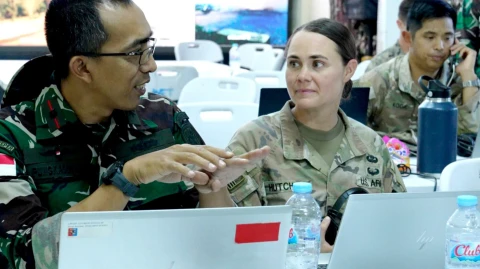 Joint Operation Center Ruang Kendali Latihan Super Garuda Shield 2024