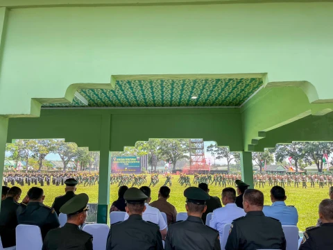 Pelantikan 595 Dikmaba TNI