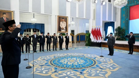 Pelantikan Menteri Kabinet Merah Putih Sisa Masa Jabatan Periode Tahun 2024-2029