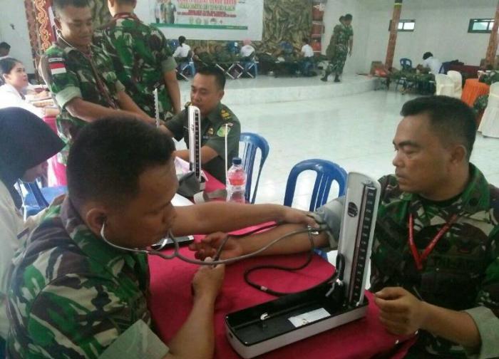 Denkesyah 17.04.04/Merauke Bersama&nbsp;Ekspedisi NKRI Menggelar Donor Darah