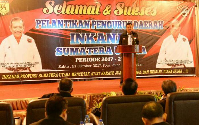 Erry Pesankan Perbaikan, Penyempurnaan dan Revitalisasi di Pelantikan Pengda Inkanas Sumut